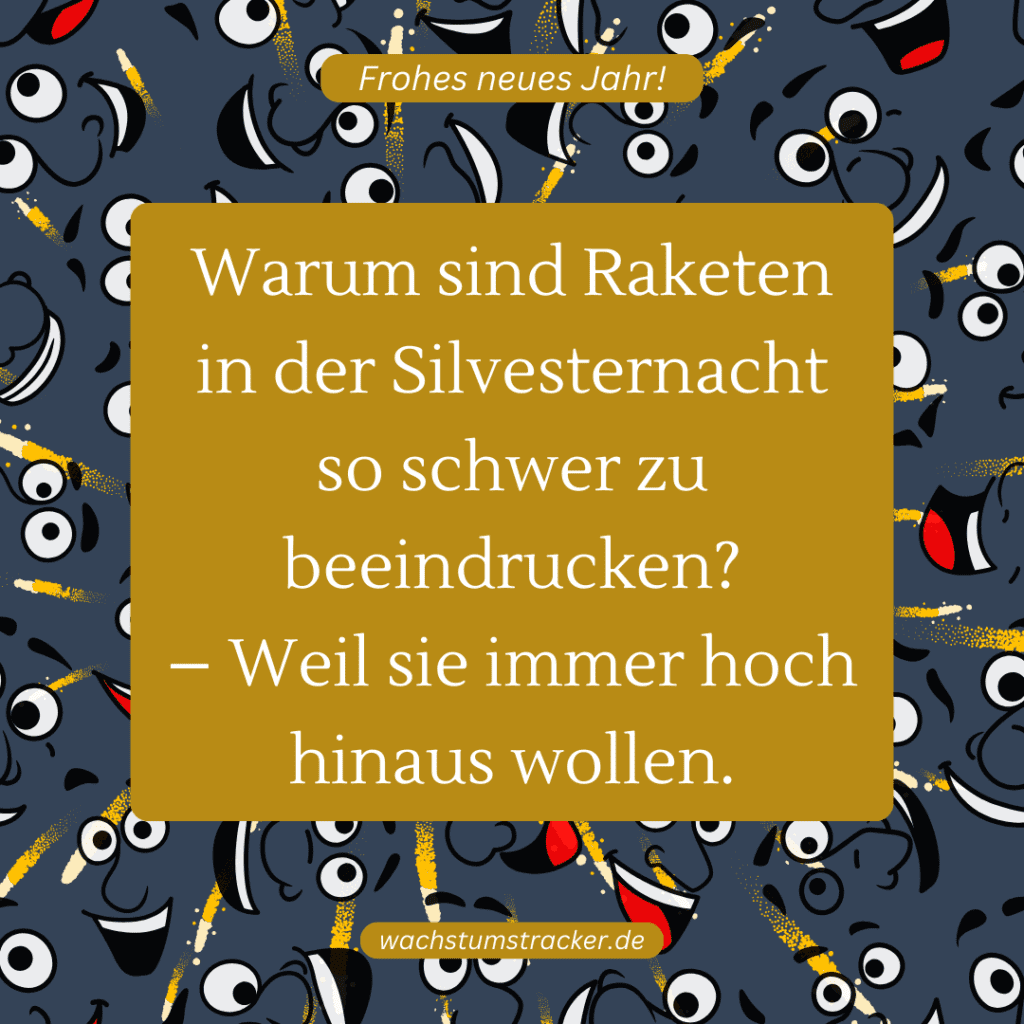 4 Witze zum Jahreswechsel - 1. Witz zum Jahreswechsel - Wachstumstracker.de